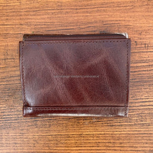 2024 nueva cartera RFID para mujer de piel de vaca de alta calidad de cuero genuino personalizado Mini diseñador Tarjetero con cremallera carteras - Product Image 5