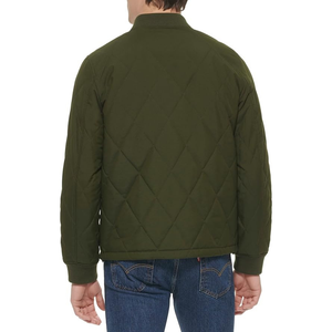 Chaqueta Acolchada con Cierre y Diamantes Personalizada Olive, Proveedor Mayorista de Ropa de Moda Diaria, Chaquetas Bomber para Hombre - Product Image 2