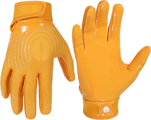 ถุงมือรับบอลอเมริกันฟุตบอล Pro Grip คุณภาพสูง ฝ่ามือเหนียวแน่น สีและโลโก้ปรับแต่งได้ น้ำหนักเบา - Product Image 1