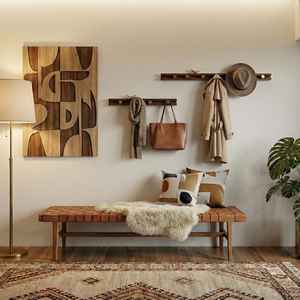 TCE Eco-Friendly Handcrafted Natural Marble <b>Cloth</b> Art Deco Wall <b>Hanger</b> Premium Stone Wall Mounted Hanging Accessory Home Hotel - Product Image 1