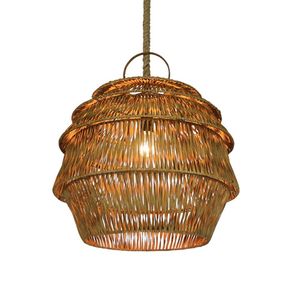 Elegant Woven Bamboo Rattan Hanging <b>Ceiling</b> Lamp Decorative Pendant <b>Lighting</b> For Home Cafe Store - Product Image 6