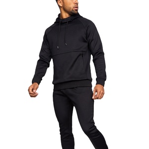Sweat à capuche ajusté en polyester de haute qualité avec poche à fermeture éclair bloc de couleur sweat à capuche pour hommes sweats à capuche personnalisés 2026 - Product Image 6