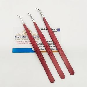 Pince à épiler pour extensions de cils, isolation à 45 degrés, haute qualité, avec logo personnalisé - Product Image 2