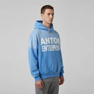 Custom <b>Mens</b> Full Hoodie Acid Wash Oversize <b>Pullover</b> Screen Printing Boxy Fit <b>Men</b> Distressed Hoodies Wholesale Customized - Product Image 4