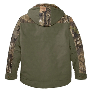 Veste de chasse unisexe en softshell camouflage coupe-vent à manches longues pour l'hiver, vêtement d'extérieur avec logo imprimé sur le devant pour adultes - Product Image 4