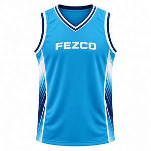 Maillots et uniformes de basketball réversibles 100% polyester antibactériens sans manches pour l'entraînement, service OEM avec logo personnalisé - Product Image 3