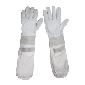 Guantes de Apicultura Profesionales, Guantes de Seguridad de Cuero de Manga Larga, Suministro al por Mayor Personalizado OEM - Product Image 6