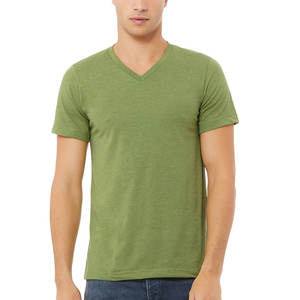 Camiseta de Manga Corta con Cuello en V para Hombre, Bordada o Estampada, de Moda, Blanca, Ajustada o Holgada, Directo de Fábrica - Product Image 4