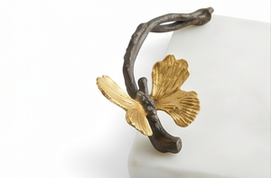 Plateau à fromage en marbre avec poignées en forme de papillon et ensemble de spatules en acier inoxydable, idéal pour la cuisine à domicile et l'utilisation en hôtel - Product Image 2