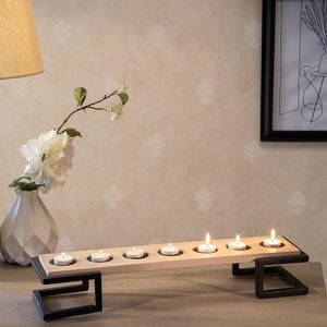 Solid Wood <b>Christmas</b> <b>Tea</b> <b>Light</b> Holder Stand Japanese Style Decorative Lantern Rack for Living Room Hotel - Product Image 4