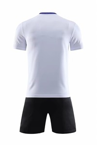 Men's Blue Red White Sublimation Soccer Jersey Set Polyester Breathable V-Neck Short Sleeve Adult Size - Product Image 3