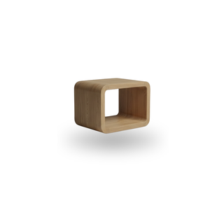 Table basse flottante en bois avec rangement en cube, mobilier moderne pour salon, chambre et bureau - Product Image 1
