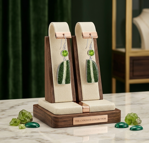 Natural Green 925 Sterling Silver Plated Gemstone Drop <b>Earrings</b> Certified for Unisex & Women's Wedding & Party Gift Jewelry - Product Image 5