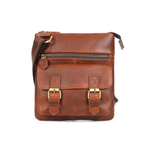 Full Grain <b>Leather</b> Messenger Bag – Men's Women's Crossbody <b>Purse</b>, Travel Shoulder Bag - Product Image 4
