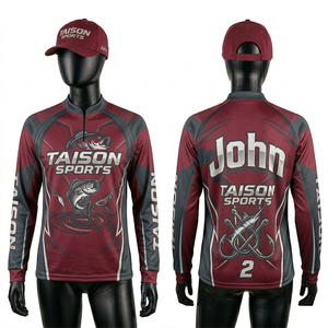 Camiseta de Pesca para Mujer de Poliéster 180GSM, Diseño de Panel Degradado Azul Océano, Manga Larga, Logotipo Sublimado - Product Image 6