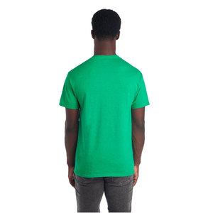 เสื้อยืดเจอร์ซีย์สไตล์ 50/50 ผ้าฝ้ายผสมโพลีเอสเตอร์ สีเขียว เสื้อยืดเปล่าสำหรับทุกเพศ พิมพ์โลโก้ตามสั่ง สั่งซื้อจำนวนมาก - Product Image 6
