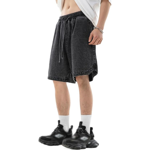Pantalones Cortos de Mezclilla para Hombre, Estilo Moderno, Transpirables, Verano, Denim Desgastado, Personalizados, Estilo Urbano, Corte Holgado - Product Image 1