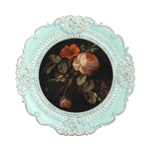 Khung ảnh cổ điển châu Âu Art Deco 3x3, họa tiết hoa nổi, thiết kế trang trí cầu kỳ, khung tròn cổ điển, khung tròn nhỏ bằng nhựa resin - Product Image 3