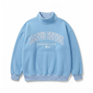 เสื้อสเวตเชิ้ตคอกลมผ้าฟลีซสำหรับผู้หญิง สีตามสั่ง ปักโลโก้ด้านหน้า เป็นมิตรกับสิ่งแวดล้อม คุณภาพสูง ผลิตจากโพลีเอสเตอร์/คอตตอน สำหรับฤดูหนาว - Product Image 1