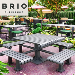 Hot Sale Dining <strong>Table</strong> with Bench Set Simple <strong>Canteen</strong> <strong>Table</strong> <strong>Canteen</strong> Fiber Glass <strong>Table</strong> &amp; Bench 4 Seater Set - Product Image 4