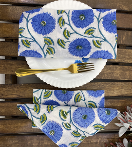 Serviette en coton faite à la main avec impression au bloc, écologique, personnalisable, style bohème chic, décoration de table de cuisine, serviette pour événements, salle à manger moderne - Product Image 3