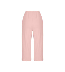 Pantalon de pyjama capri en coton pour femme, confortable, avec poches, taille élastique, coupe large, pour la maison, vente en gros personnalisée - Product Image 2