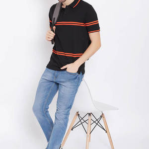 Nouvelle collection de chemises décontractées pour hommes - Chemises à logo brodé sur le devant, en tissu tricoté, séchage rapide, couleur unie, très vendues - Product Image 3