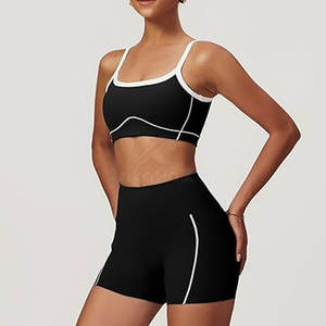 Shorts de Yoga para Mujer al por Mayor, de Alta Calidad, Antibacterianos, de Secado Rápido, Transpirables, Material Suave, Elástico, 2 Piezas - Product Image 2