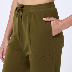 Pantalones deportivos de mujer con logotipo personalizado, cómodos, de secado rápido, ligeros, de forro polar, para correr y hacer ejercicio. - Product Image 5