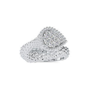 Bague élégante en argent 925 et moissanite, design serpent unique, cadeau de luxe pour anniversaire ou Saint-Valentin pour elle, pour sa petite amie - Product Image 6
