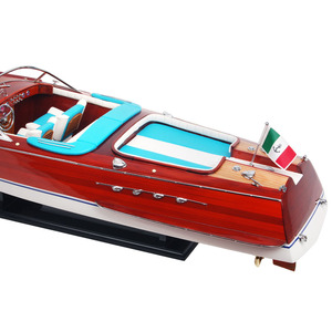 B112 - โมเดลเรือซูเปอร์ริวา นาทิคอล ซีดาร์ พร้อมขาตั้งโชว์ งานฝีมือเวียดนาม ของตกแต่งบ้าน/สำนักงาน ของสะสม ตกแต่งบ้าน/สำนักงาน OMH - Product Image 5