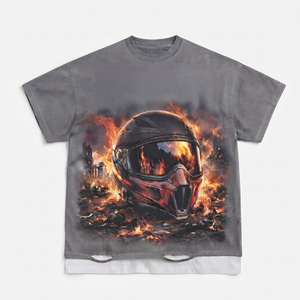 Camiseta personalizada extragrande con cuello redondo, 100% algodón, estilo vintage, manga corta, unisex, para verano. - Product Image 1