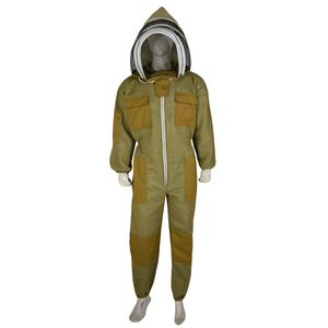 Professional Ventilated Beekeeping <b>Suit</b> 3-Layer Mesh Sting Proof <b>Bee</b> Keeper <b>Suit</b> with Fencing Veil Breathable Protective PPE - Product Image 3