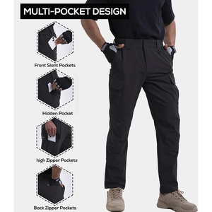 Pantalones Softshell Impermeables de Diseño de Alta Gama para Hombre, Pantalones de Esquí para Exteriores, Pantalones Cargo Anchos para Nieve, Ropa Urbana, Snowboard, Calidad Premium - Product Image 3