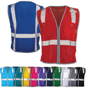 Chaleco de Alta Visibilidad para Hombre, Impermeable, Transpirable, con Bolsillos Desmontables, para Guardias de Seguridad, Construcción Industrial - Product Image 5