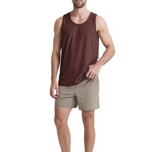 Débardeur de sport personnalisé pour hommes, vente en gros, avec logo sur mesure, respirant, sans manches, pour entraînement, musculation, fitness, OEM ODM - Product Image 5