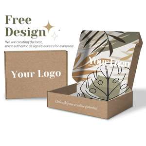 Caja de Embalaje de Zapatos Corrugada Reciclada Ecológica Personalizada, Caja de Regalo Plegable de Papel Kraft Marrón con Logotipo al por Mayor - Product Image 2