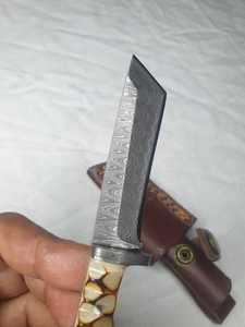 Custom handcrafted hunting <b>knife</b> Premium wooden <b>handle</b> <b>knife</b> Satin finish survival <b>knife</b> - Product Image 2