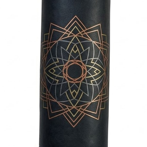 Sac de frappe en cuir avec motif Mandala, base bleue, écologique, léger, unisexe, pour adultes - Product Image 6