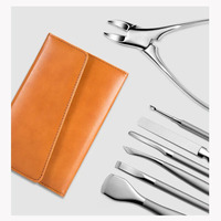 Kit professionnel de pédicure pour ongles incarnés – Outils de soin des pieds en acier inoxydable, coupe-ongles et extracteur