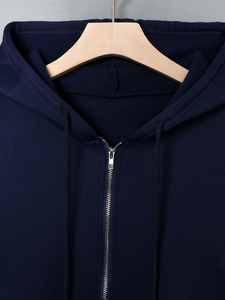 Sudadera con Capucha para Hombre, Algodón Grueso de 350 g/m², Corte Regular, Transpirable, Secado Rápido, Personalizable con Serigrafía Frontal, Estilo Casual de Invierno - Product Image 3