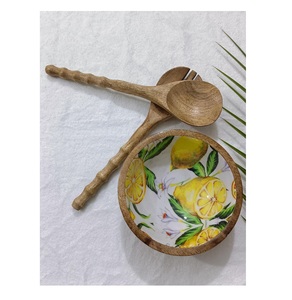 Tazón de Madera Multicolor de Diseño Antiguo para Mesa de Comedor, Tazón Decorativo de Madera para Servir, Proveedor Personalizado en India - Product Image 3