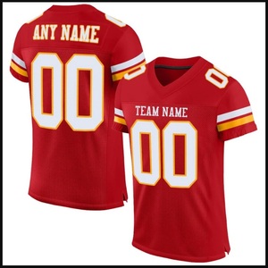 Camiseta de Fútbol Roja NAVISTA SPORTS Personalizable con Nombre y Número Impresos, Transpirable, de Secado Rápido, Ligera, Reversible y Antibacteriana - Product Image 2
