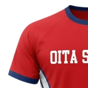 เสื้อเจอร์ซีย์เน็ตบอลแบบซับลิเมชั่นสีแดงขาวสำหรับทุกเพศ ผลิตจากโพลีเอสเตอร์ แขนสั้น ชุดกีฬาสำหรับทีม แข่งขัน ฝึกซ้อม และออกกำลังกาย - Product Image 6