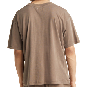 เสื้อยืดคอตตอนเจอร์ซีย์ทรงโอเวอร์ไซส์ คอกลม แขนสั้น สำหรับผู้ชาย เสื้อยืดลำลองฤดูร้อน มีโลโก้ - Product Image 4