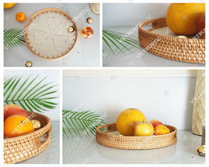 Trend-Driven Design Food Dining Rattan Trays Decor Capiz Shell Tray <b>Kitchen</b> <b>Pantry</b> Holder - Product Image 6
