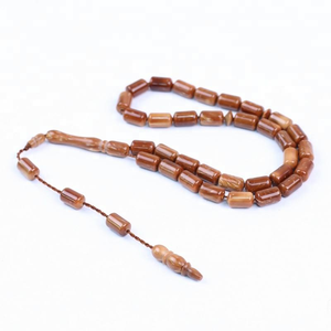 Tasbih Musulmán Ecológico de Madera Natural, Hecho a Mano, Cuentas de Oración Islámicas con Acabado Suave, Cómodo para el Zikr/Dhikr, para la Oración Diaria - Product Image 2