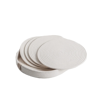 Manteles Individuales Redondos de Algodón Tejido, Diseño Clásico, Lavables, Antideslizantes, Manteles de Mesa Trenzados a Mano, Decoración para Cocina y Comedor - Product Image 6