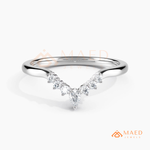 Anillo de Plata de Ley 925 con Moissanita en Forma de V, Anillo de Boda con Diamantes, Joyería Fina para Mujer, Regalo de Aniversario de Lujo para Novias en EE. UU. - Product Image 5