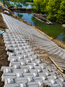 Factory Direct PP Plastic Mold for Casting I-<b>Shaped</b> Concrete <b>Blocks</b> for Revetments and Slopes - Product Image 3